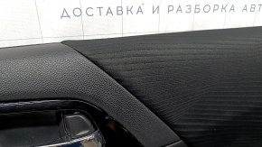 Обшивка двери карточка передняя правая Honda Accord 13-1 черн с черн вставкой тряпка, подлокотник тряпка, молдинг ручки черный глянец, царапины, под чистку