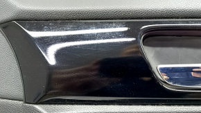 Обшивка двери карточка передняя правая Honda Accord 13-1 черн с черн вставкой тряпка, подлокотник тряпка, молдинг ручки черный глянец, царапины, под чистку