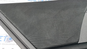 Обшивка двери карточка задняя левая Honda Accord 13-17 черн, вставка черн тряпка, под чистку, царапины