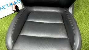 Водійське сидіння VW Tiguan 09-17 з airbag, електро, шкіра чорн, електрика робоча, топляк, під хімчистку, обірвані дроти