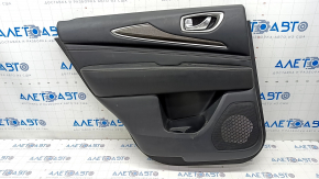 Обшивка дверей картка задня ліва Infiniti JX35 QX60 13- чорна, подряпини, під чищення