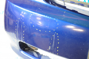 Бампер передний голый Toyota Prius 20 04-09 синий 8M6 прижат, надорван, слом креп