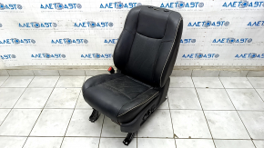 Водійське сидіння Infiniti JX35 QX60 13- без airbag, електро, шкіра чорне, без підголівника, топляк, неробоча електрика, під чищення