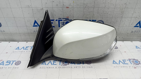 Зеркало боковое левое Infiniti QX50 19- 5 пинов, поворотник, белый QAB
