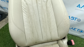 Пасажирське сидіння Audi Q5 80A 18- з AIRBAG, шкіра беж, електро, з підігрівом, топляк, робоче, під хімч, потерто