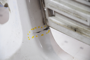 Бампер передний голый Ford Escape MK3 13-16 дорест белый UG слом креп, прижат, треснут