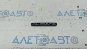 Эмблема надпись quattro двери багажника Audi A5 F5 17-