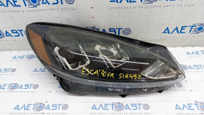 Фара передняя правая голая Ford Escape MK4 20- галоген + LED DRL, сломаны крепления, пробит корпус, царапины