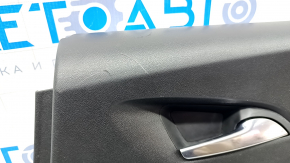 Обшивка дверей картка задня права Chevrolet Volt 16- чорна, підлокітник гума чорна, подряпини