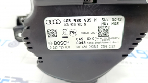 Щиток приборов Audi A6 C7 16-18 рест без ночного видения и проекции, 133к