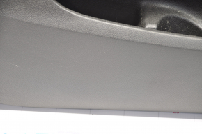 Обшивка двери карточка передняя левая Ford Focus mk3 15-18 черн с черн вставкой тряпка,Titanium, потёрта, под чистку
