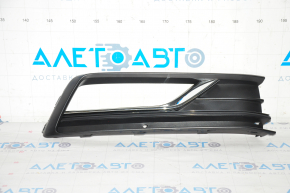 Решетка переднего бампера боковая правая VW Passat b8 16-19 USA без птф новый неоригинал