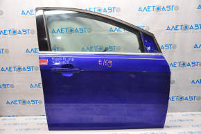 Дверь в сборе передняя правая Ford Focus mk3 11-18 синий L1 keyless, воздух в накладке