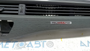 Дефлектор повітроводу з накладкою центральний та правий Audi A5 F5 17 - накладка під чорне дерево