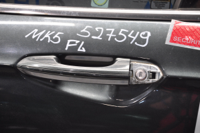 Дверь в сборе передняя левая Ford Fusion mk5 13-20 графит HN, тычка на молдинге, тычки, без заглушки, воздух в накладке