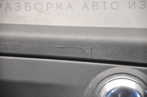 Обшивка двери карточка передняя левая Fiat 500 12-17 черн, подлокотник кожа с перфорацией, царапины