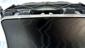 Підсклянник з попільничкою передньої панелі Mercedes GLC 16-19 чорне дерево, тріснута, обліз хром, потерта