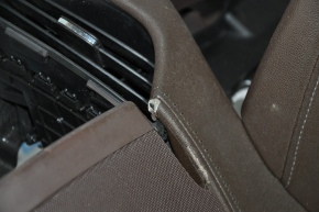 Торпедо передня панель без AIRBAG Cadillac ATS 13- корич, тріщини на шкірі, затертості, подряпини