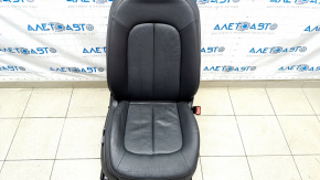 Пасажирське сидіння Audi A6 C7 12-18 c airbag, шкіра чорна, без вентиляції, електро