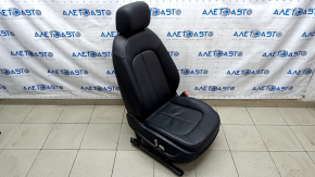 Пасажирське сидіння Audi A6 C7 12-18 c airbag, шкіра чорна, без вентиляції, електро
