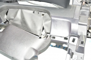Торпедо передняя панель голая Toyota Camry v55 15-17 usa белая строчка, порван кожух рулевой колонки