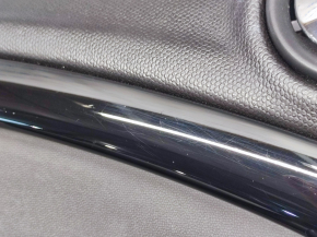 Обшивка двери карточка передняя левая Mini Cooper Countryman R60 10-12 черн, подлокотник пластик, молдинг черн глянец, царапины