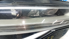 Фара передня права в зборі Audi A6 C7 16-18 рест LED, пісок, тріщини