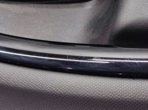 Обшивка дверей картка передня права Mini Cooper Countryman R60 10-12 чорний, підлокітник пластик, молдинг чорний глянець, подряпини