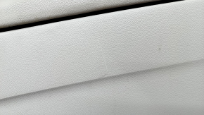 Консоль центральная подлокотник Mercedes GLC 16-19 кожа бежевая, царапины, под чистку, вздулся хром