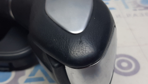 Ручка КПП з накладкою шифтера Ford Escape MK3 13-16 чорна гума, чорна накладка, подряпини