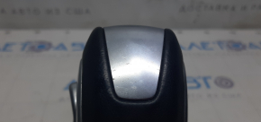 Ручка КПП с накладкой шифтера Ford Escape MK3 13-16 резина черная, черная накладка, царапины