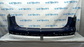 Бампер задній голий Lincoln Nautilus 19-23 під парктроніки, синій, надлом кріп
