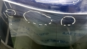Двері багажника голі зі склом Lincoln Nautilus 19-23 синій N5, подряпини на склі