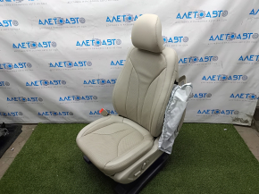Водійське сидіння Lincoln Nautilus 19-20 c airbag, електро, підігрів, вентиляція, шкіра беж