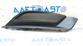 Решетка переднего бампера правая Ford Fusion mk5 17-18 без птф, голубая, песок
