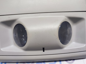 Плафон освещения передний Dodge Grand Caravan 11-20 серый, без люка, с управлением 4 кнопки, царапины