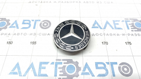 Центральный колпачок на диск Mercedes GLC 16-22 75/70мм черный