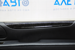 Обшивка дверей картка передня права Dodge Grand Caravan 11-20 сіра з чорн шкір вставкою, молдинг чорн глянець, подряпин, притиснуте кріплення