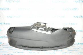 Торпедо передняя панель без AIRBAG Kia Optima 11-13 бежевые боковые накладки, царапины