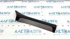 Накладка порога внешняя задняя левая Infiniti FX35 FX45 03-08 черная, с хром накладкой, царапины