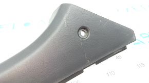 Накладка порога зовнішня ззаду ліва Infiniti FX35 FX45 03-08 чорна, з хром накладкою, подряпини