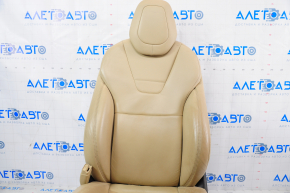 Водійське сидіння Tesla Model X 16-21 шкіра беж, з airbag, електро, підігрів, подряпини, затерта шкіра