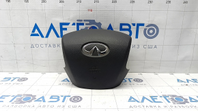 Подушка безопасности airbag в руль водительская Infiniti Q50 14-15 черная