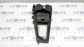 Накладка центральної консолі з підсклянниками Audi A4 B9 17-19 чорна, подряпини