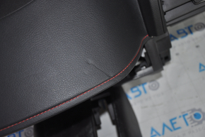 Торпедо передняя панель без AIRBAG Toyota Camry v55 15-17 usa красная строчка, прижата, затертая накладка рулевого колеса