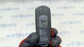 Ключ smart key Mazda 6 13-21 4 кнопки, потерт, надломан