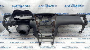 Торпедо передняя панель с AIRBAG Infiniti Q50 14-17 черная, под BOSE, царапины, задиры