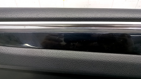 Обшивка двери карточка передняя левая Porsche Macan 15- черная под память сидений, Base, вставка черный глянец, царапины
