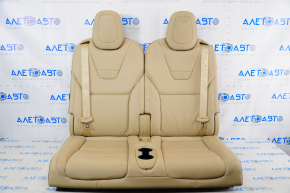 Задний ряд сидений 3 ряд Tesla Model X 16-21 кожа беж, без airbag, электро, подогрев, под чистку