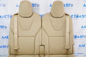 Задній ряд сидінь 3 ряд Tesla Model X 16-21 шкіра беж, без airbag, електро, підігрів, під чищення